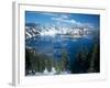 Crater Lake During a Cold Winter, Oregon, USA-Janis Miglavs-Framed Photographic Print