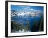 Crater Lake During a Cold Winter, Oregon, USA-Janis Miglavs-Framed Photographic Print