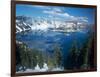 Crater Lake During a Cold Winter, Oregon, USA-Janis Miglavs-Framed Photographic Print