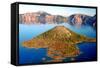 Crater Lake II-Douglas Taylor-Framed Stretched Canvas