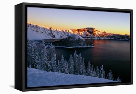 Crater Lake II-Ike Leahy-Framed Stretched Canvas