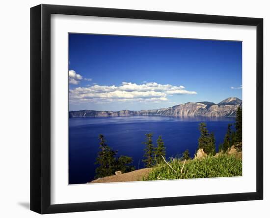 Crater Lake in Crater Lake National Park, Oregon, USA-Bernard Friel-Framed Photographic Print