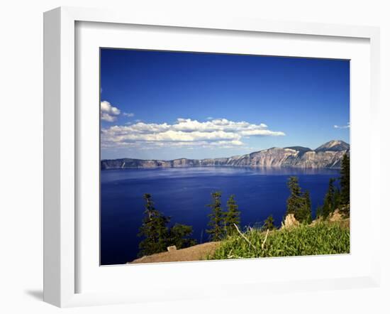 Crater Lake in Crater Lake National Park, Oregon, USA-Bernard Friel-Framed Photographic Print