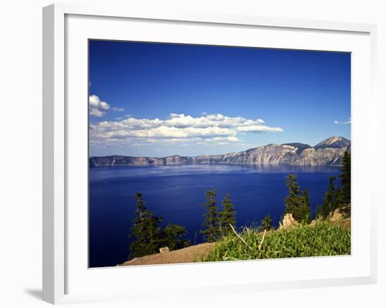 Crater Lake in Crater Lake National Park, Oregon, USA-Bernard Friel-Framed Photographic Print