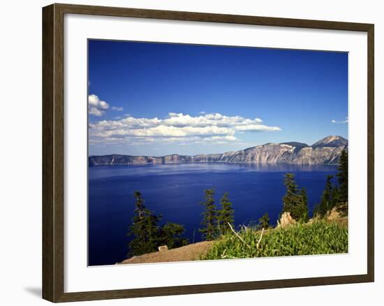 Crater Lake in Crater Lake National Park, Oregon, USA-Bernard Friel-Framed Photographic Print