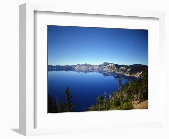 Crater Lake in Crater Lake National Park, Oregon, USA-Bernard Friel-Framed Photographic Print