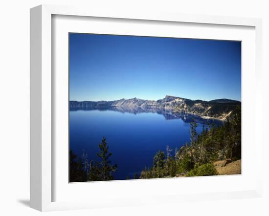 Crater Lake in Crater Lake National Park, Oregon, USA-Bernard Friel-Framed Photographic Print