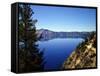 Crater Lake in Crater Lake National Park, Oregon, USA-Bernard Friel-Framed Stretched Canvas