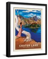 Crater Lake National Park: Crystal View-Anderson Design Group-Framed Art Print