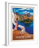 Crater Lake National Park: Crystal View-Anderson Design Group-Framed Art Print