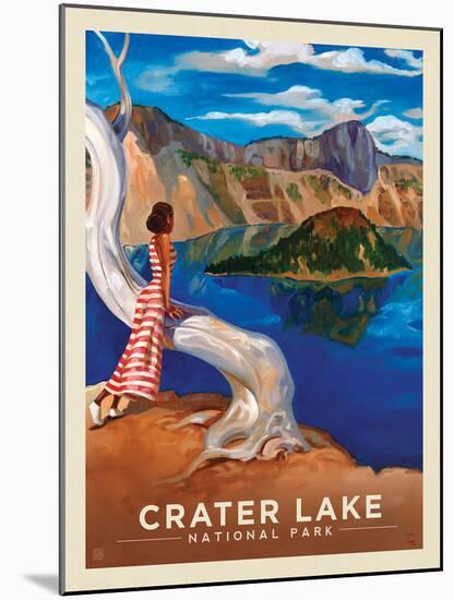 Crater Lake National Park: Crystal View-Anderson Design Group-Mounted Art Print