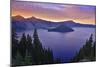 Crater Lake National Park, Oregon - Aerial View-Lantern Press-Mounted Art Print