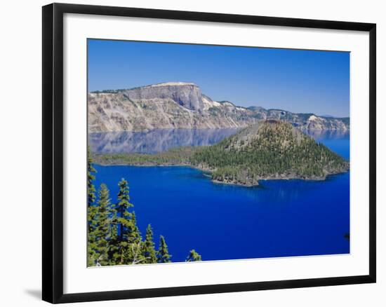 Crater Lake National Park, Oregon, USA-Anthony Waltham-Framed Photographic Print