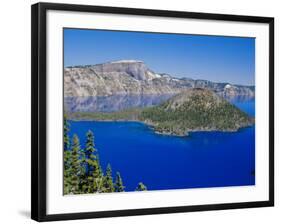 Crater Lake National Park, Oregon, USA-Anthony Waltham-Framed Photographic Print