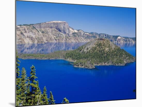 Crater Lake National Park, Oregon, USA-Anthony Waltham-Mounted Photographic Print