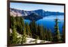 Crater Lake National Park, Oregon, USA-Mark A Johnson-Framed Photographic Print