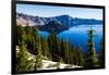 Crater Lake National Park, Oregon, USA-Mark A Johnson-Framed Photographic Print