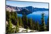 Crater Lake National Park, Oregon, USA-Mark A Johnson-Mounted Photographic Print