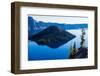 Crater Lake National Park, Oregon, USA-Mark A Johnson-Framed Photographic Print