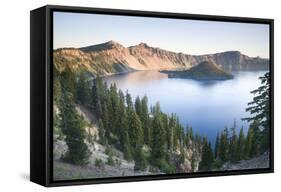 Crater Lake National Park, Oregon-Justin Bailie-Framed Stretched Canvas