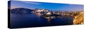 Crater Lake, Oregon at Winter-null-Stretched Canvas