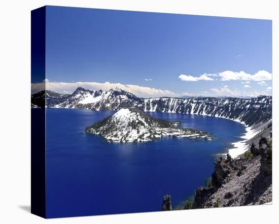 Crater Lake Oregon-Michael Polk-Stretched Canvas