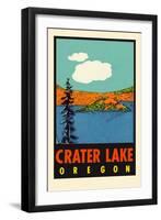 Crater Lake, Oregon-null-Framed Art Print