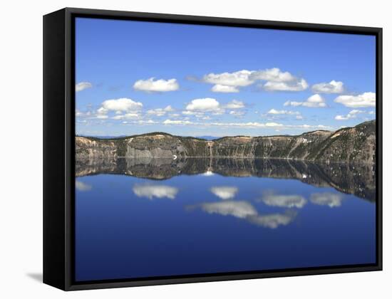 Crater Lake Reflections, Crater Lake National Park, Oregon, USA-Michel Hersen-Framed Stretched Canvas