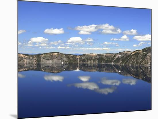 Crater Lake Reflections, Crater Lake National Park, Oregon, USA-Michel Hersen-Mounted Photographic Print