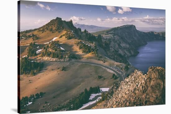 Crater Lake Rim Shot, Southern Oregon, Crater Lake National Park-Vincent James-Stretched Canvas