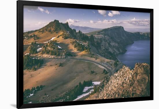 Crater Lake Rim Shot, Southern Oregon, Crater Lake National Park-Vincent James-Framed Photographic Print