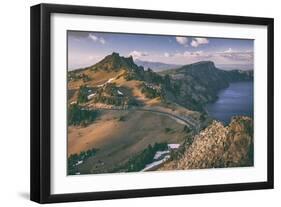 Crater Lake Rim Shot, Southern Oregon, Crater Lake National Park-Vincent James-Framed Photographic Print