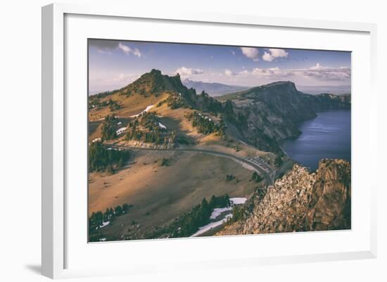 Crater Lake Rim Shot, Southern Oregon, Crater Lake National Park-Vincent James-Framed Photographic Print