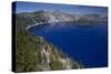 Crater Lake Showing Wizard Island (Volcanic Cone)-null-Stretched Canvas