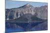Crater Lake Showing Wizard Island (Volcanic Cone)-null-Mounted Photographic Print