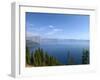 Crater Lake Shrouded in Smoke from Forest Fires, Crater Lake Nat'l Park, Southern Oregon, USA-David R. Frazier-Framed Photographic Print