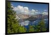 Crater Lake, Wizard Island, Crater Lake National Park, Oregon, USA-Michel Hersen-Framed Photographic Print