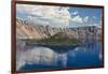 Crater Lake, Wizard Island, Crater Lake National Park, Oregon, USA-Michel Hersen-Framed Photographic Print