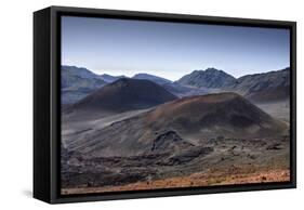 Crater of Haleakala Volcano, Maui, Hawaii, USA-Reinhard Dirscherl-Framed Stretched Canvas