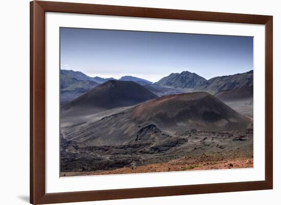 Crater of Haleakala Volcano, Maui, Hawaii, USA-Reinhard Dirscherl-Framed Photographic Print