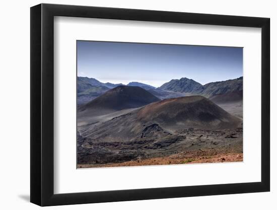 Crater of Haleakala Volcano, Maui, Hawaii, USA-Reinhard Dirscherl-Framed Photographic Print