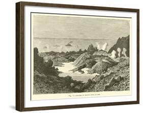 Crater of Mount Etna in 1834-null-Framed Giclee Print