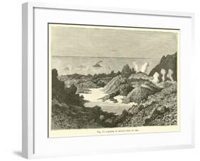 Crater of Mount Etna in 1834-null-Framed Giclee Print