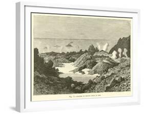 Crater of Mount Etna in 1834-null-Framed Giclee Print