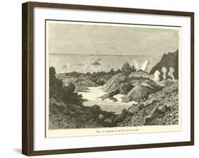 Crater of Mount Etna in 1834-null-Framed Giclee Print