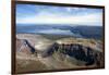 Crater of Mount Tarawera, and Lake Tarawera, near Rotorua, North Island, New Zealand-David Wall-Framed Photographic Print