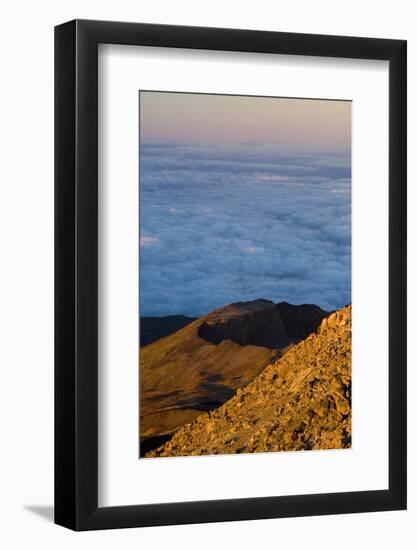 Crater of Pico Viejo - Chaorra Mountain (2,909M) from the Summit of Teide Volcano, Tenerife, Spain-Relanzón-Framed Photographic Print