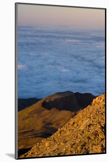 Crater of Pico Viejo - Chaorra Mountain (2,909M) from the Summit of Teide Volcano, Tenerife, Spain-Relanzón-Mounted Photographic Print