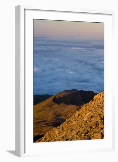 Crater of Pico Viejo - Chaorra Mountain (2,909M) from the Summit of Teide Volcano, Tenerife, Spain-Relanzón-Framed Photographic Print