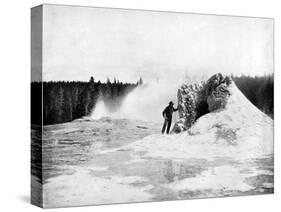 Crater of the Giant Geyser, Yellowstone National Park, USA, 1893-John L Stoddard-Stretched Canvas